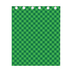 Irish Green Buffalo Plaid Print Curtain