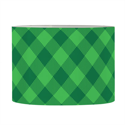 Irish Green Buffalo Plaid Print Drum Lamp Shade