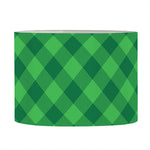 Irish Green Buffalo Plaid Print Drum Lamp Shade