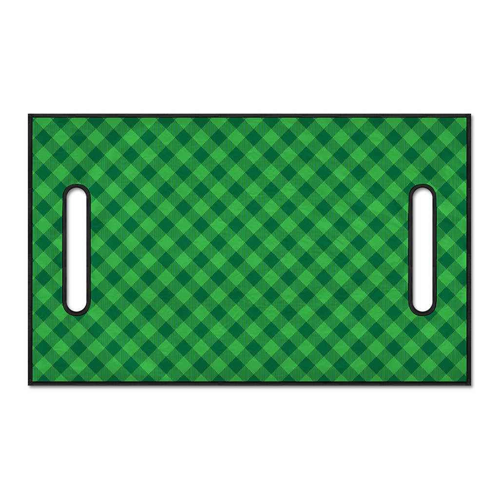 Irish Green Buffalo Plaid Print Golf Cart Seat Cover