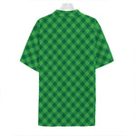 Irish Green Buffalo Plaid Print Hawaiian Shirt