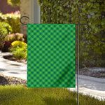 Irish Green Buffalo Plaid Print House Flag