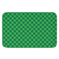 Irish Green Buffalo Plaid Print Indoor Door Mat