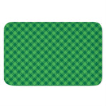 Irish Green Buffalo Plaid Print Indoor Door Mat