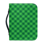 Irish Green Buffalo Plaid Print Leather Bible Cover