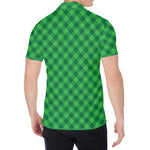 Irish Green Buffalo Plaid Print Men's Shirt