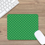 Irish Green Buffalo Plaid Print Mouse Pad