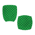 Irish Green Buffalo Plaid Print Office Chair Cover