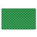 Irish Green Buffalo Plaid Print Polyester Doormat