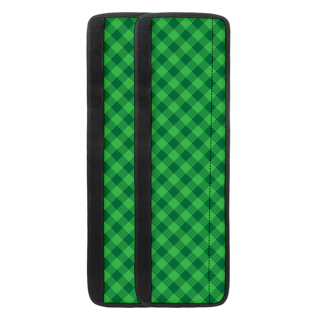 Irish Green Buffalo Plaid Print Refrigerator Handle Covers