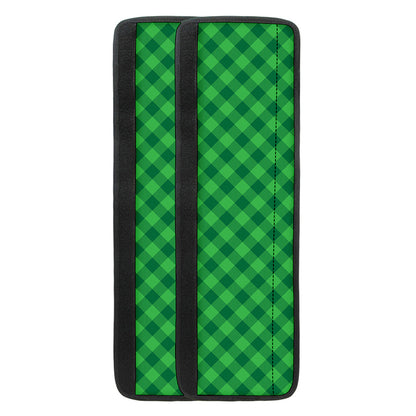 Irish Green Buffalo Plaid Print Refrigerator Handle Covers