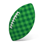 Irish Green Buffalo Plaid Print Rugby Ball