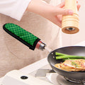 Irish Green Buffalo Plaid Print Skillet Handle Cover