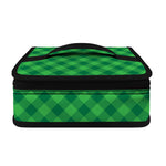 Irish Green Buffalo Plaid Print Small Lunch Bag