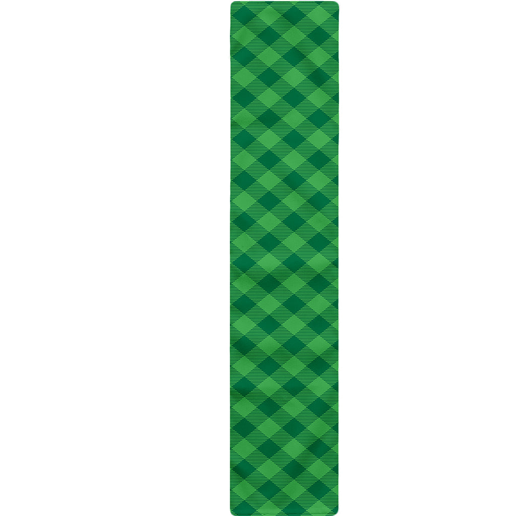 Irish Green Buffalo Plaid Print Table Runner