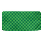 Irish Green Buffalo Plaid Print Towel