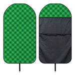 Irish Green Buffalo Plaid Print Waterproof Car Seat Cover