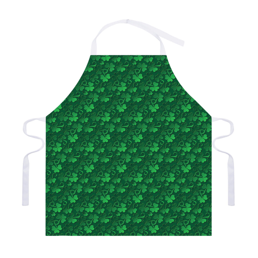 Irish Leaf St. Patrick's Day Print Adjustable Apron