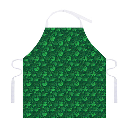Irish Leaf St. Patrick's Day Print Adjustable Apron
