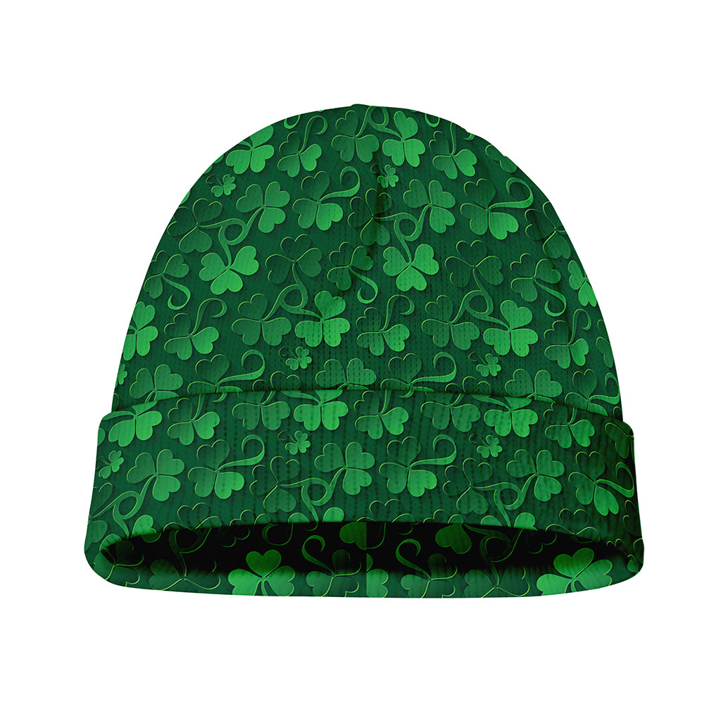 Irish Leaf St. Patrick's Day Print Beanie