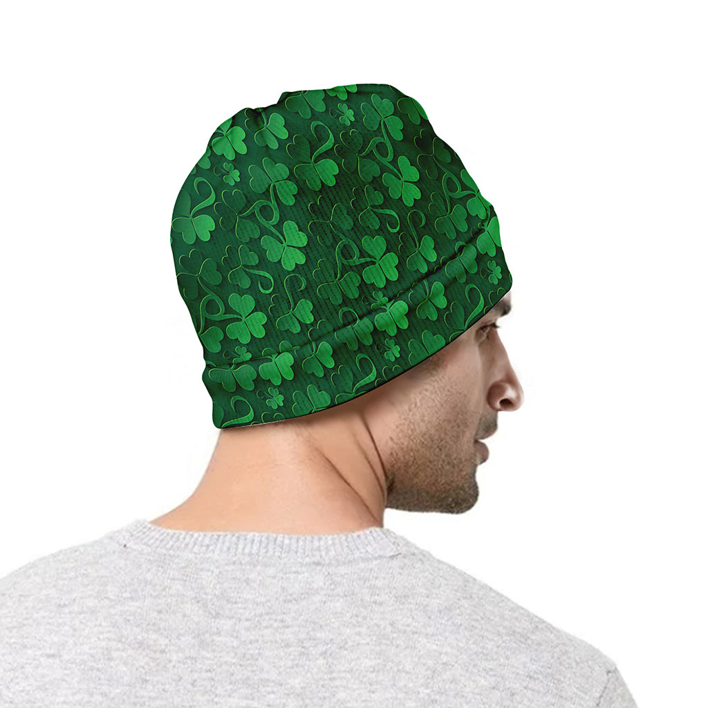 Irish Leaf St. Patrick's Day Print Beanie
