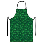 Irish Leaf St. Patrick's Day Print Bib Apron With Pocket