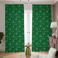 Irish Leaf St. Patrick's Day Print Dimout Pencil Pleat Curtains
