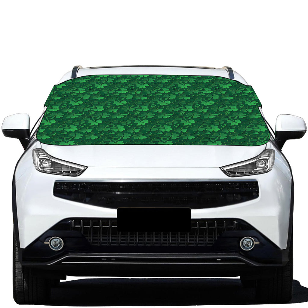 Irish Leaf St. Patrick's Day Print Car Windshield Snow Cover