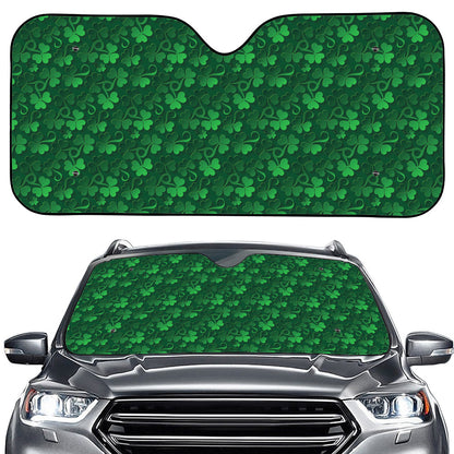 Irish Leaf St. Patrick's Day Print Car Windshield Sun Shade