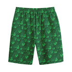 Irish Leaf St. Patrick's Day Print Cotton Shorts