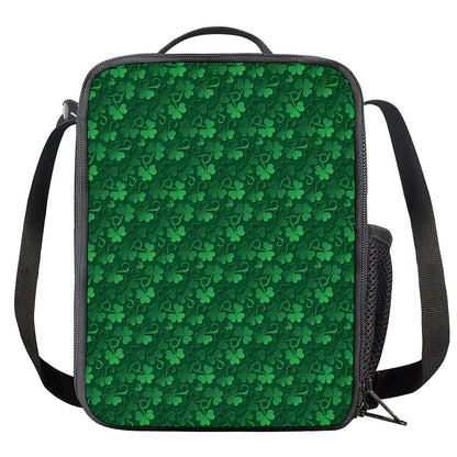 Irish Leaf St. Patrick's Day Print Crossbody Lunch Bag