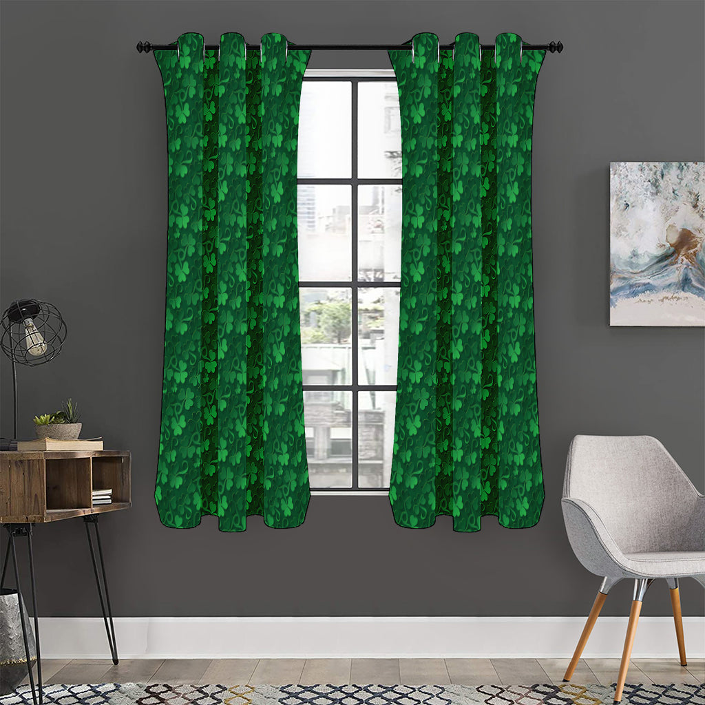 Irish Leaf St. Patrick's Day Print Curtain