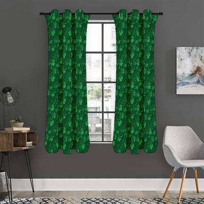 Irish Leaf St. Patrick's Day Print Curtain