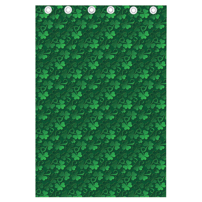 Irish Leaf St. Patrick's Day Print Curtain