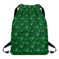 Irish Leaf St. Patrick's Day Print Drawstring Backpack