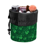 Irish Leaf St. Patrick's Day Print Drawstring Makeup Bag