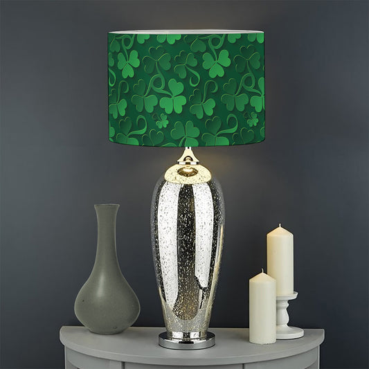 Irish Leaf St. Patrick's Day Print Drum Lamp Shade