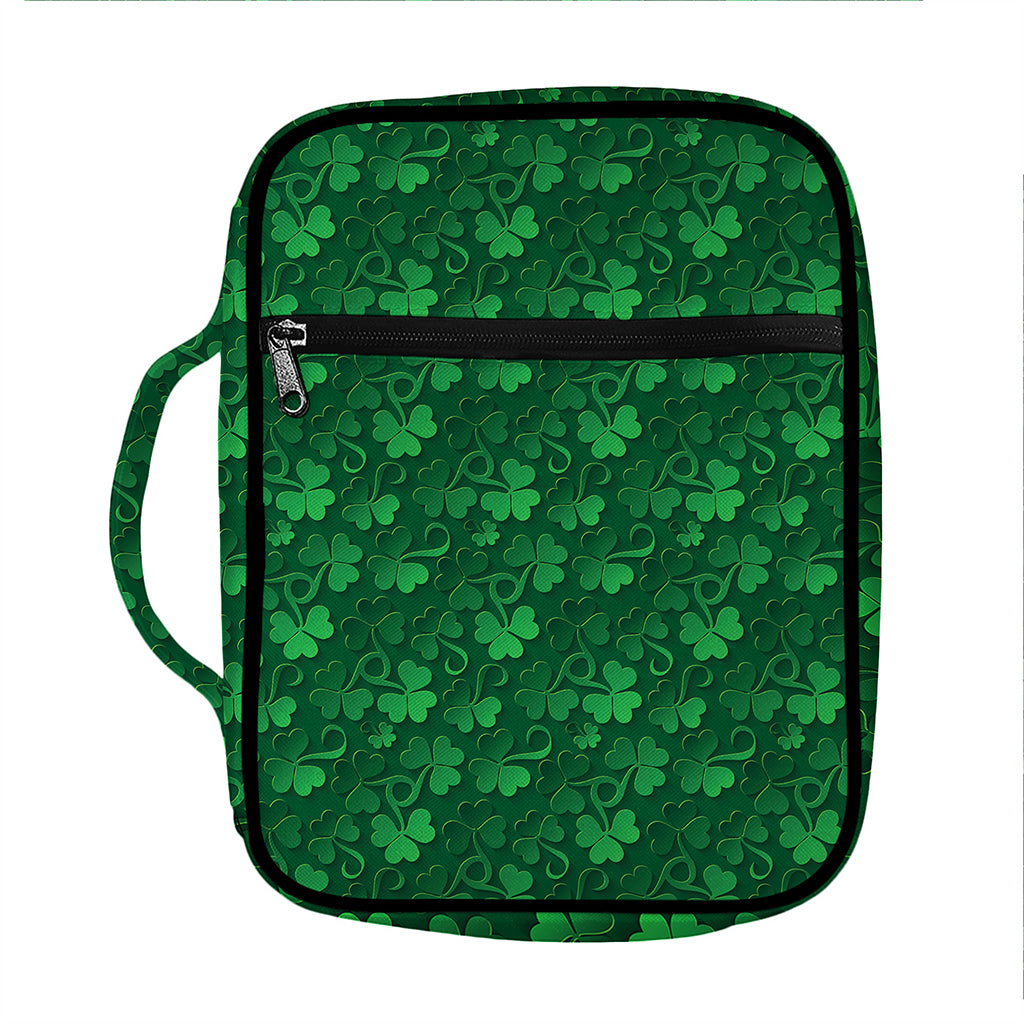 Irish Leaf St. Patrick's Day Print Front Pocket Bible Bag