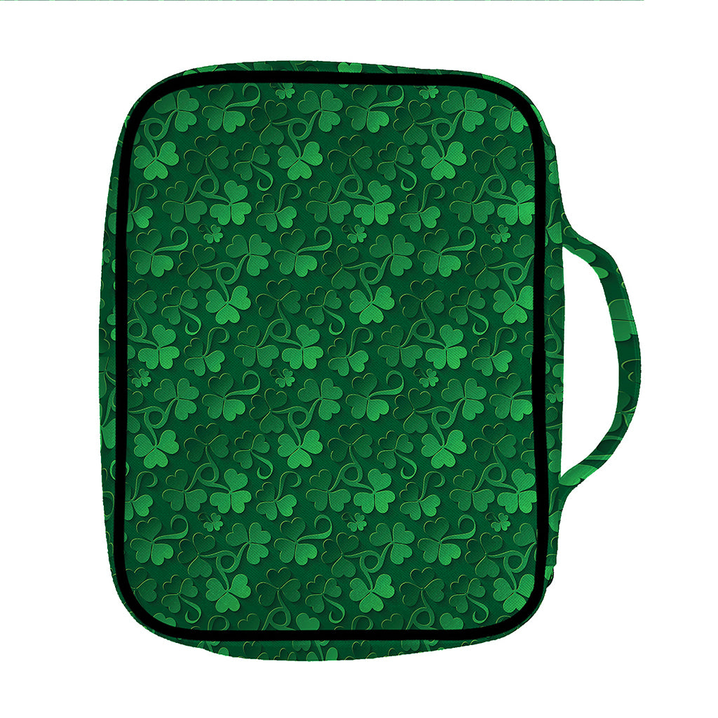 Irish Leaf St. Patrick's Day Print Front Pocket Bible Bag