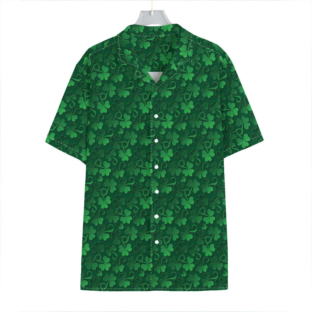 Irish Leaf St. Patrick's Day Print Hawaiian Shirt