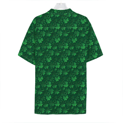 Irish Leaf St. Patrick's Day Print Hawaiian Shirt