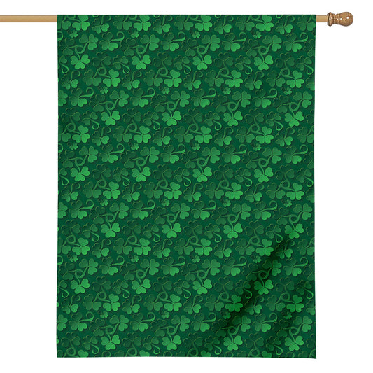 Irish Leaf St. Patrick's Day Print House Flag