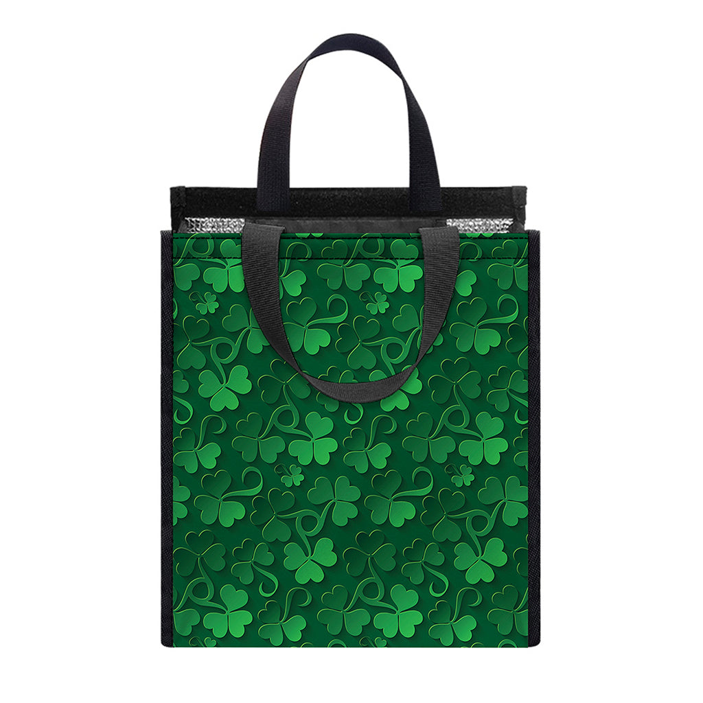 Irish Leaf St. Patrick's Day Print Insulated Lunch Tote