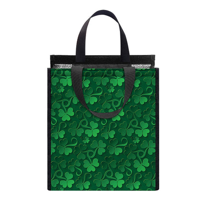 Irish Leaf St. Patrick's Day Print Insulated Lunch Tote