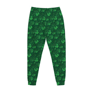 Irish Leaf St. Patrick's Day Print Jogger Pants