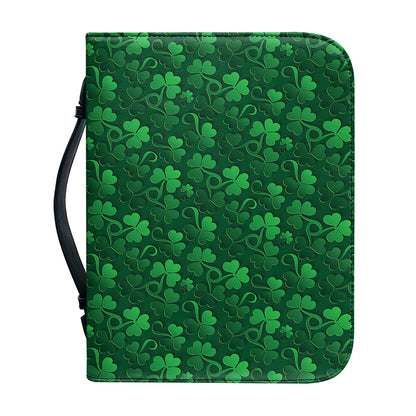 Irish Leaf St. Patrick's Day Print Leather Bible Cover