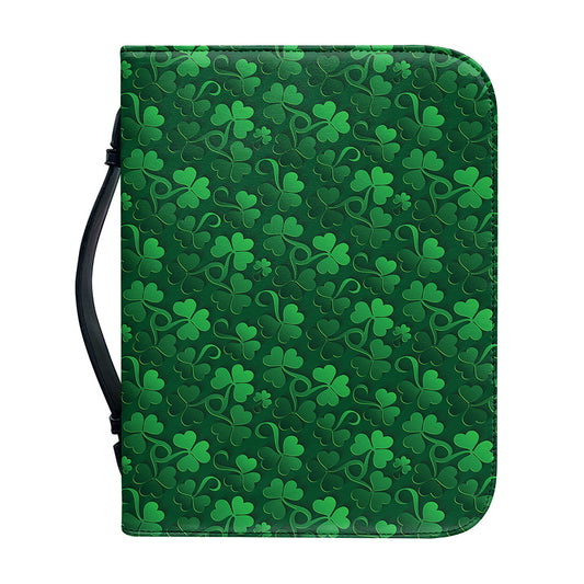 Irish Leaf St. Patrick's Day Print Leather Bible Cover