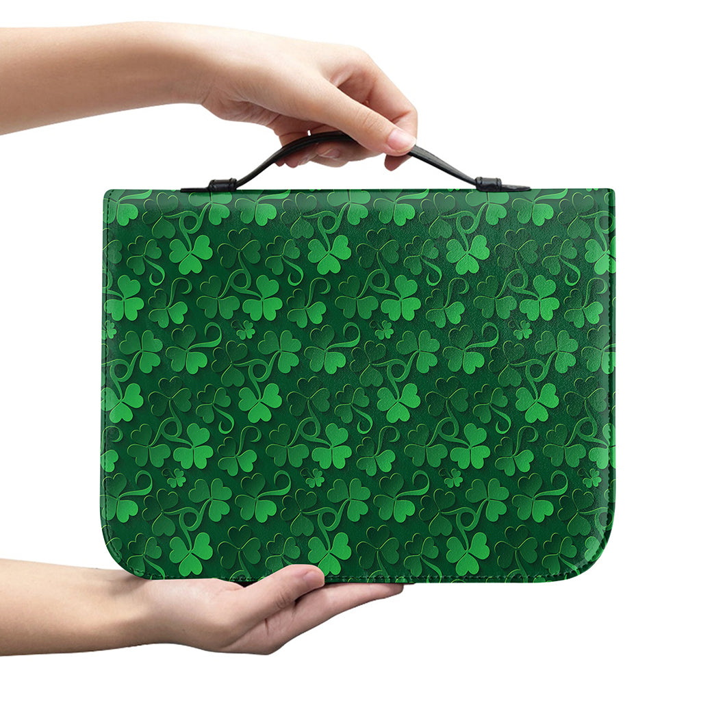 Irish Leaf St. Patrick's Day Print Leather Bible Cover