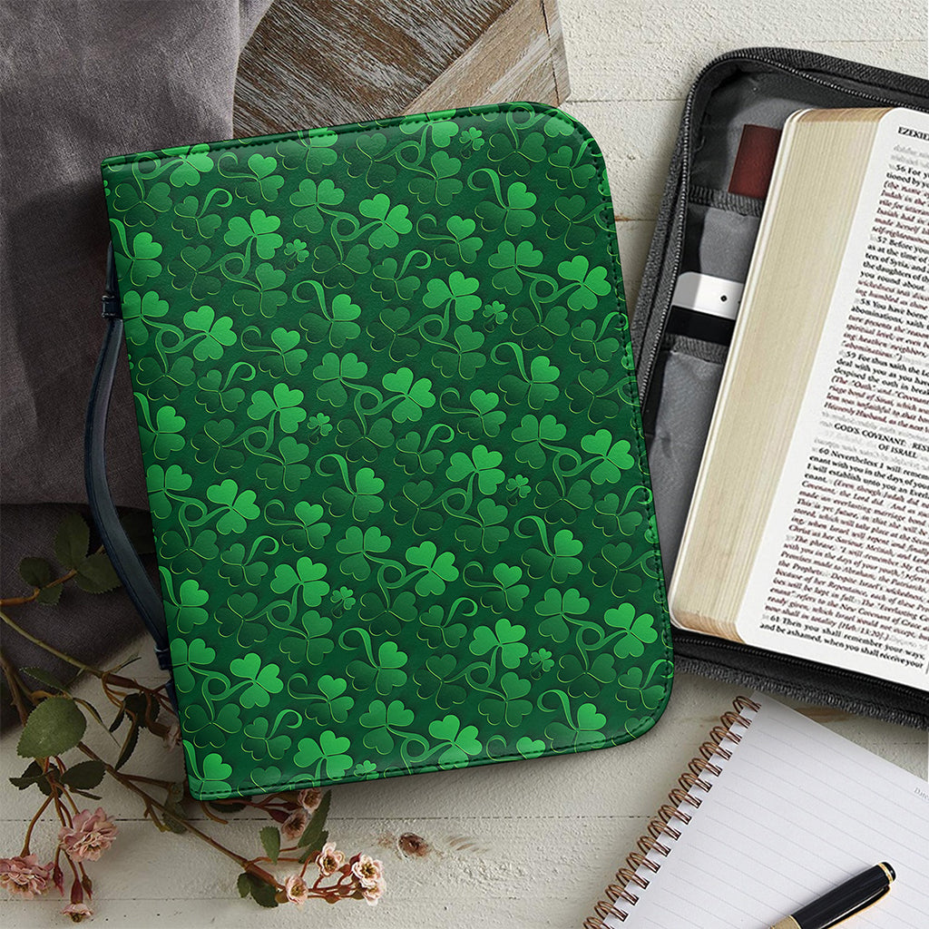 Irish Leaf St. Patrick's Day Print Leather Bible Cover