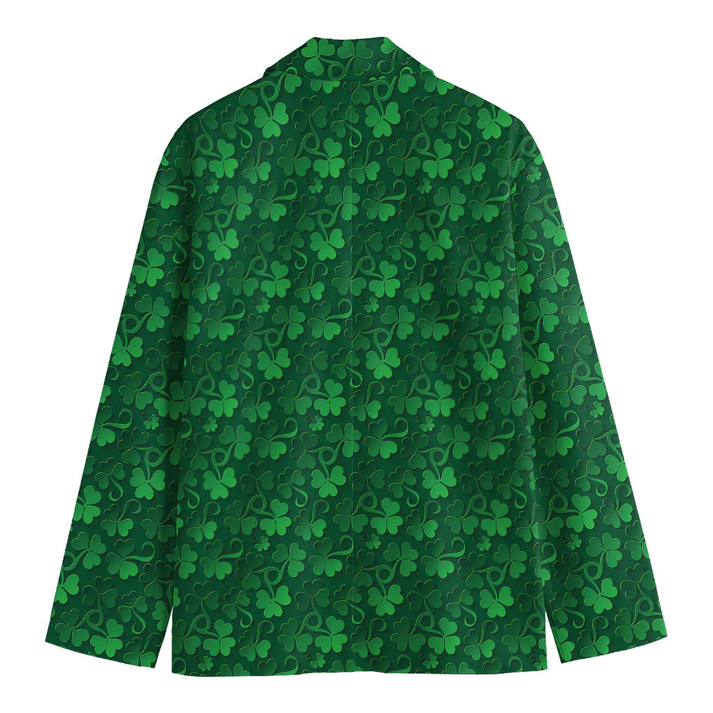 Irish Leaf St. Patrick's Day Print Men's Blazer
